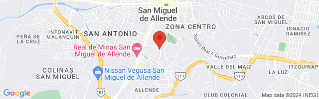 Property 1348 Map in San Miguel de Allende