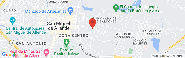 Property 1673 Map in San Miguel de Allende