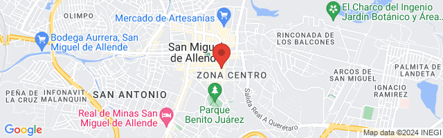 Property 1777 Map in San Miguel de Allende