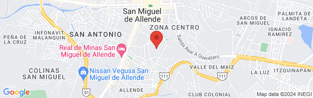 Property 2052 Map in San Miguel de Allende