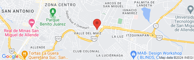 Property 2149 Map in San Miguel de Allende