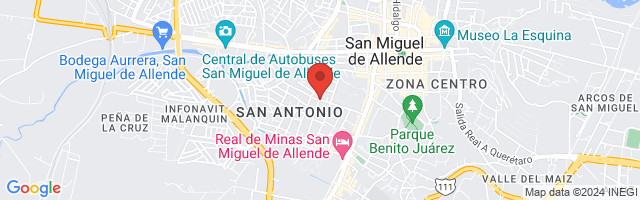 Property 2382 Map in San Miguel de Allende